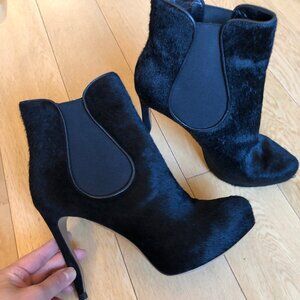 Nicholas Kirkwood Pony Hair Boots 38.5 Black